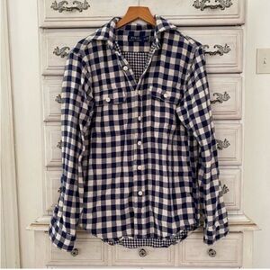 Ralph Lauren Navy Plaid Button Shirt